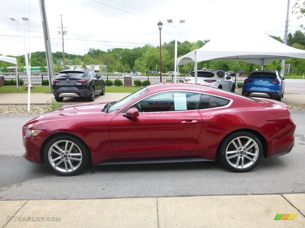 Ruby Red 2017 Ford Mustang EcoBoost Premium Coupe Exterior Photo #127350596