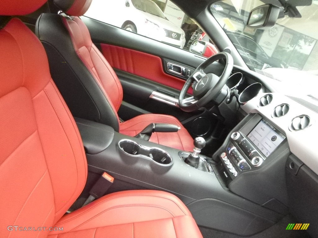 Red Line Interior 2017 Ford Mustang EcoBoost Premium Coupe Photo #127350710