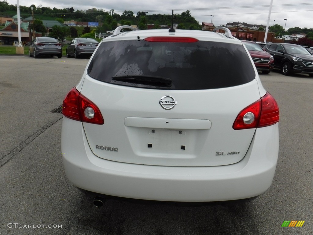 2010 Rogue SL AWD - Phantom White / Black photo #9
