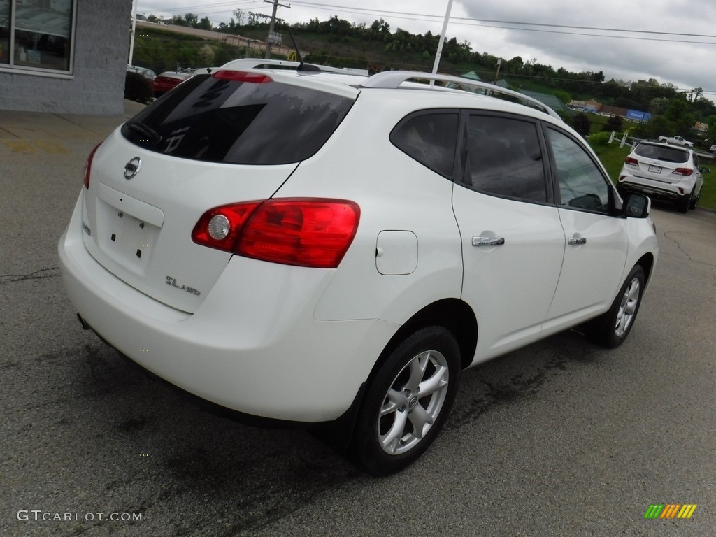 2010 Rogue SL AWD - Phantom White / Black photo #10