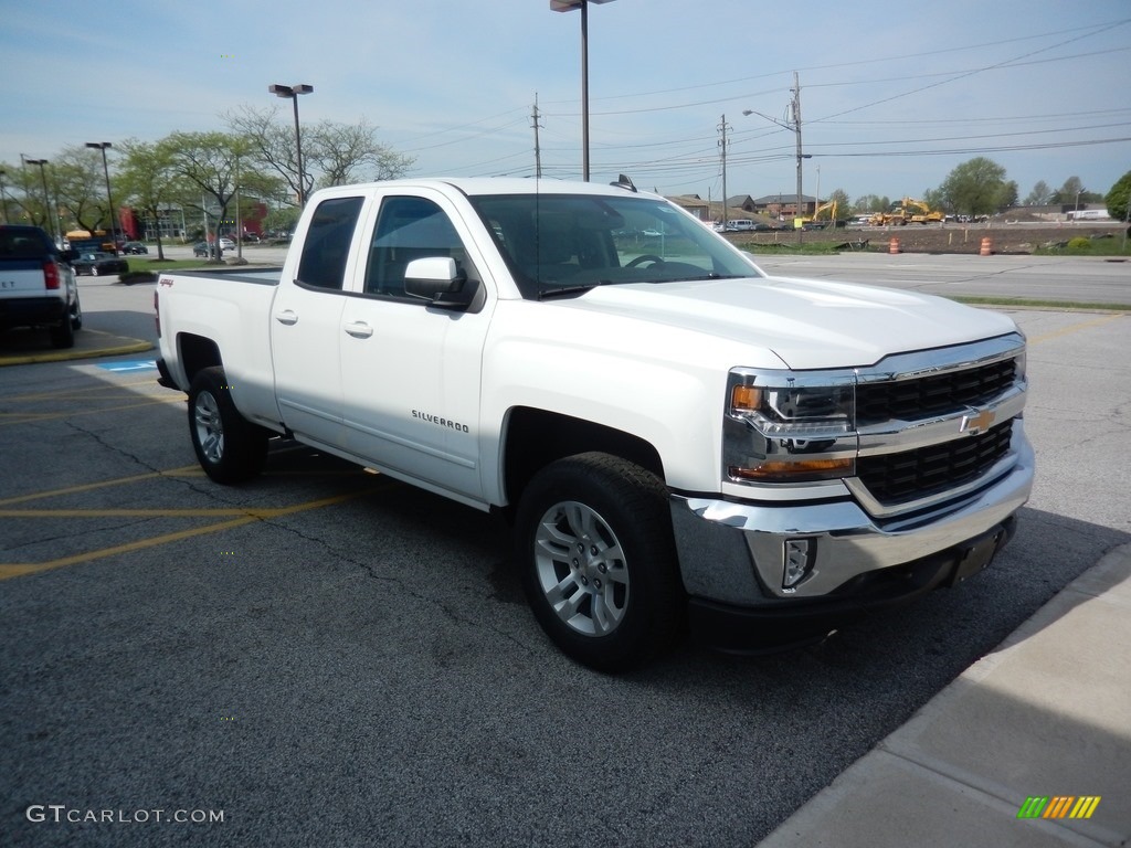 2018 Silverado 1500 LT Double Cab 4x4 - Summit White / Dark Ash/Jet Black photo #3