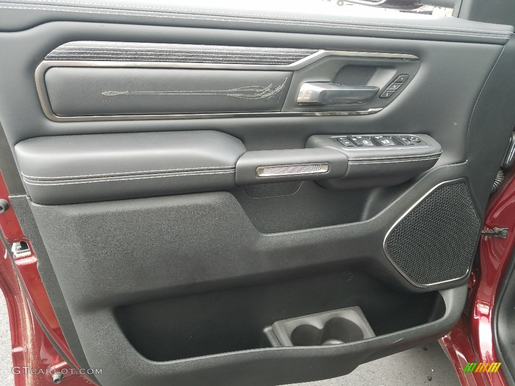 2019 Ram 1500 Limited Crew Cab 4x4 Black Door Panel Photo #127352882