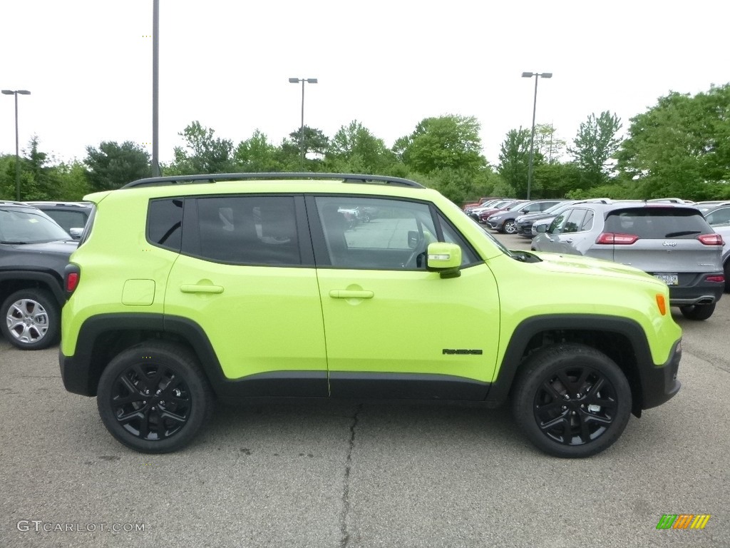 2018 Renegade Latitude 4x4 - Hypergreen / Black photo #6