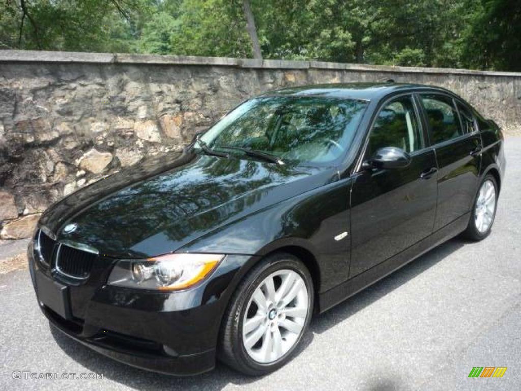 2007 3 Series 328i Sedan - Jet Black / Black photo #2