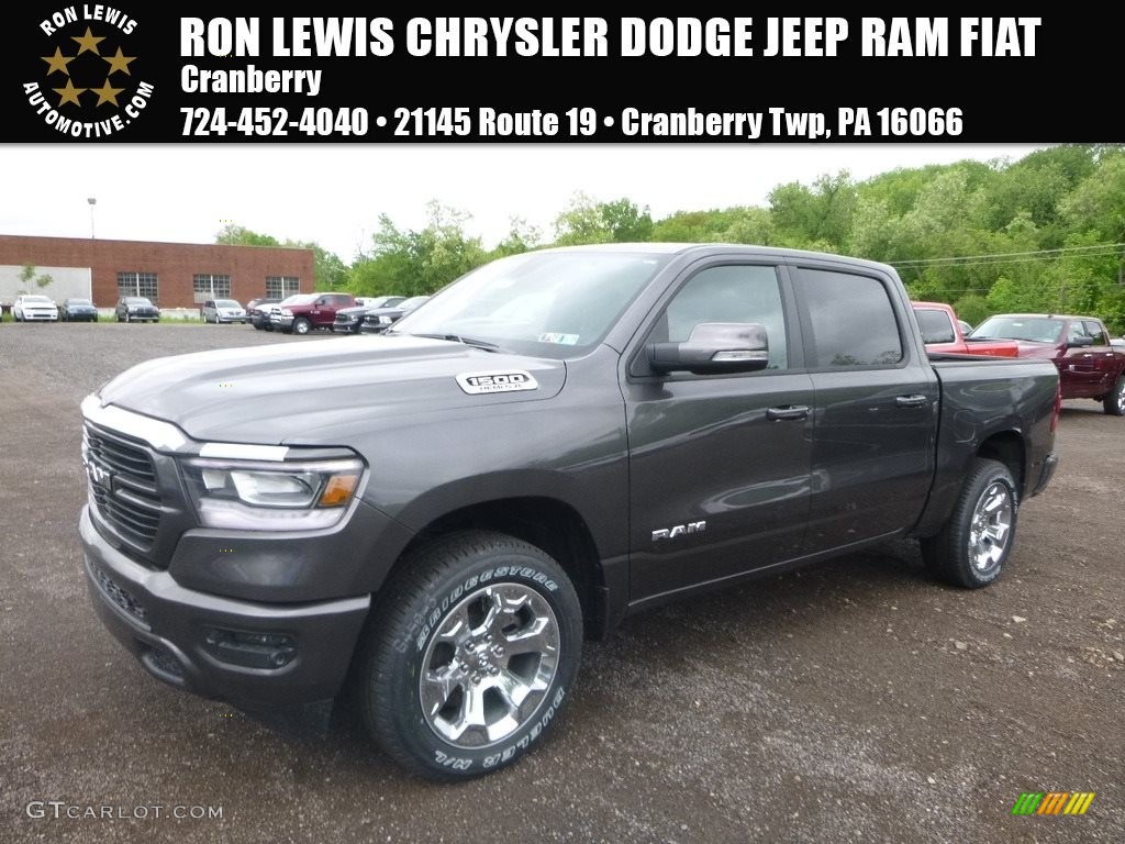 2019 1500 Big Horn Crew Cab 4x4 - Granite Crystal Metallic / Black/Diesel Gray photo #1