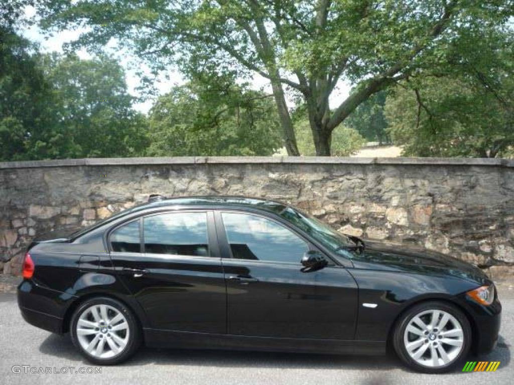 2007 3 Series 328i Sedan - Jet Black / Black photo #11