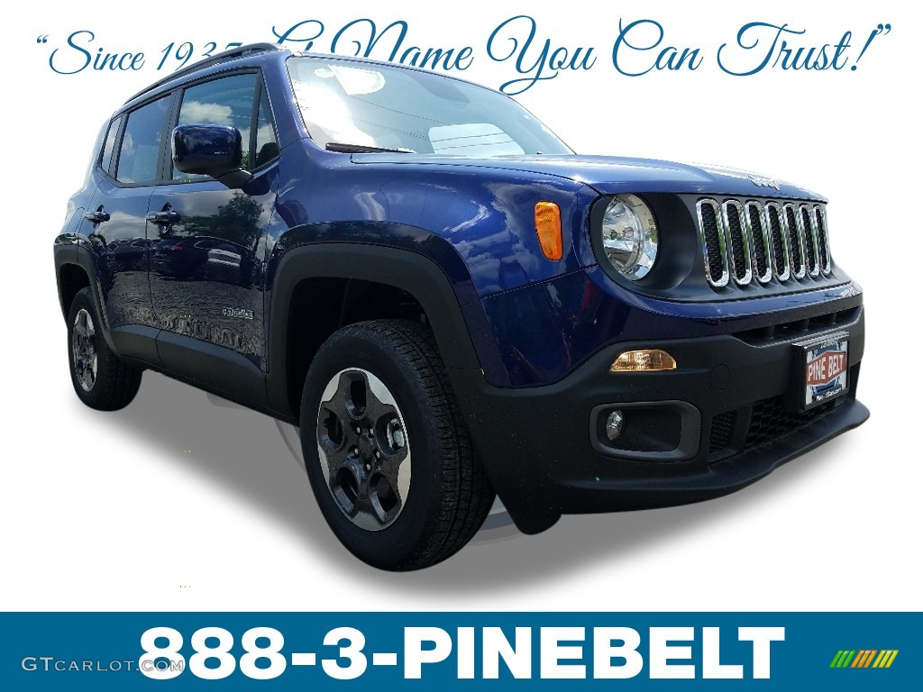 2018 Renegade Latitude 4x4 - Jetset Blue / Black photo #1