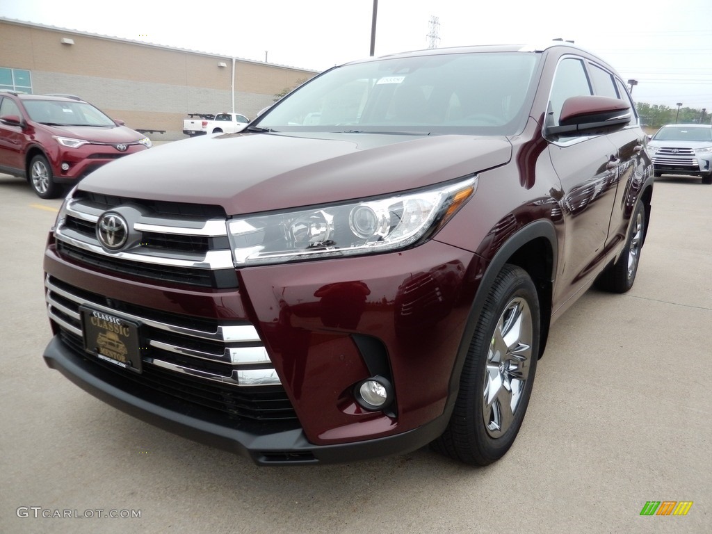 2018 Highlander Limited AWD - Ooh La La Rouge Mica / Ash photo #1