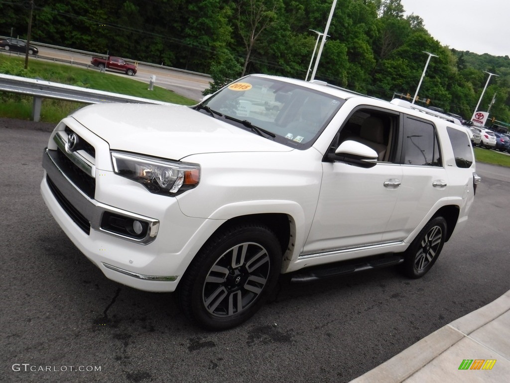 2015 4Runner Limited 4x4 - Blizzard White / Sand Beige photo #7