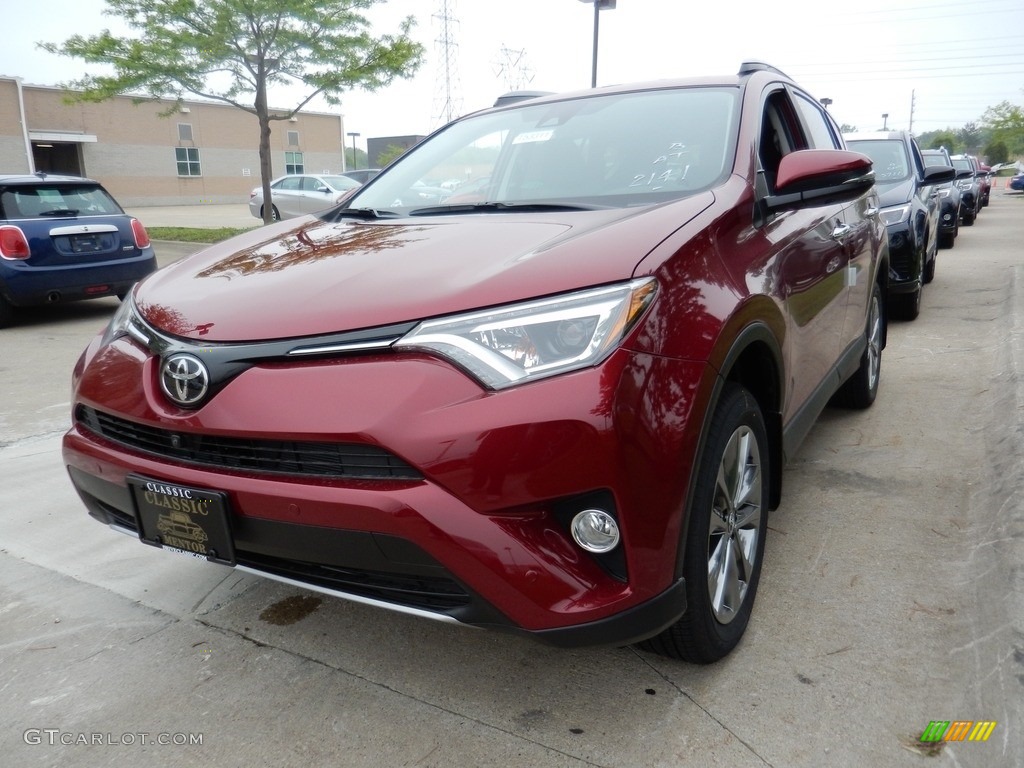 2018 RAV4 Limited AWD - Ruby Flare Pearl / Black photo #1