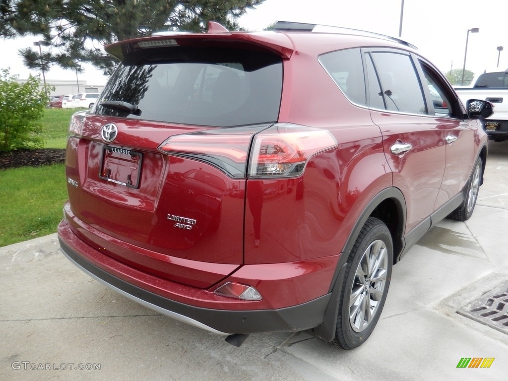 2018 RAV4 Limited AWD - Ruby Flare Pearl / Black photo #2