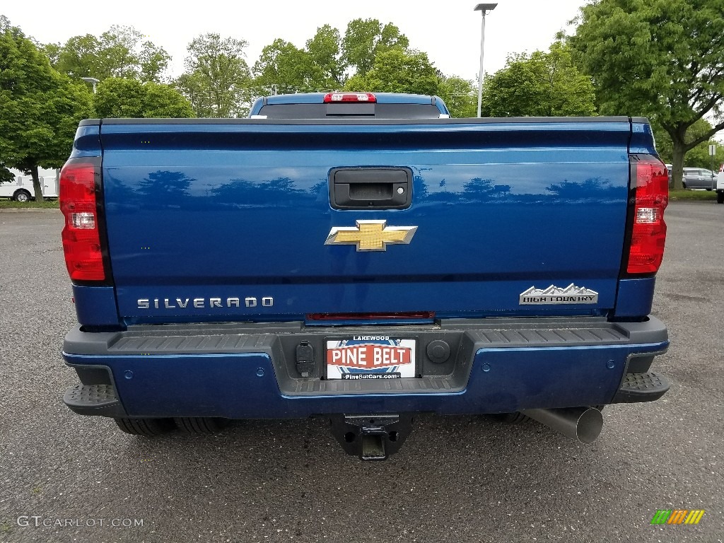 2018 Silverado 3500HD High Country Crew Cab 4x4 - Deep Ocean Blue Metallic / Jet Black photo #5