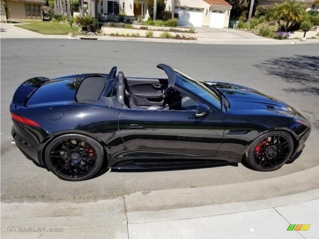 2016 F-TYPE R Convertible - Ultimate Black Metallic / Jet photo #3