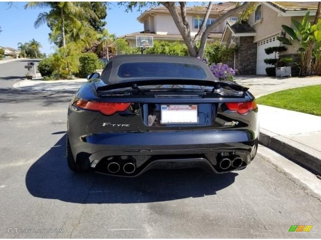 2016 F-TYPE R Convertible - Ultimate Black Metallic / Jet photo #6