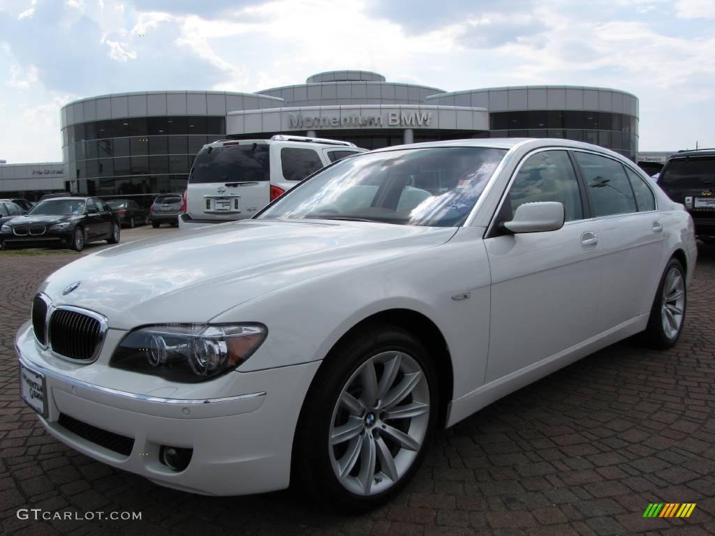 2008 7 Series 750Li Sedan - Alpine White / Beige photo #1