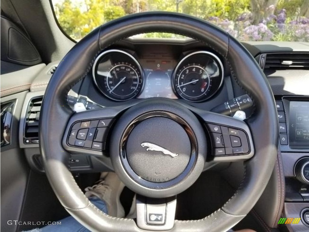 2016 F-TYPE R Convertible - Ultimate Black Metallic / Jet photo #14
