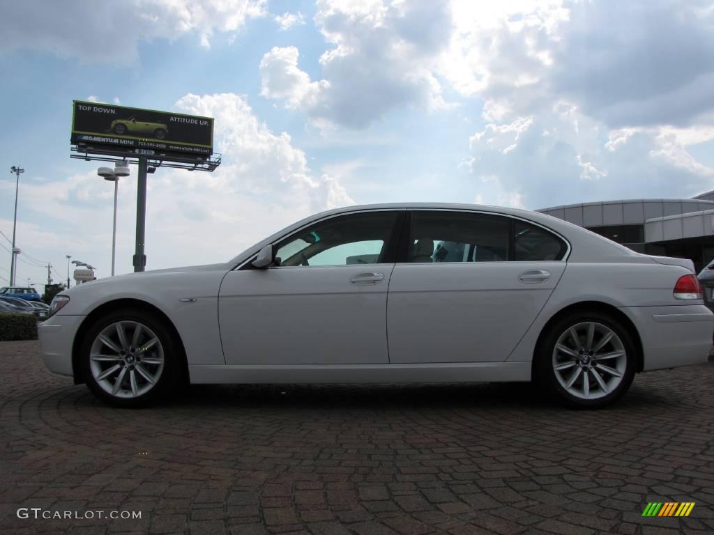 2008 7 Series 750Li Sedan - Alpine White / Beige photo #2