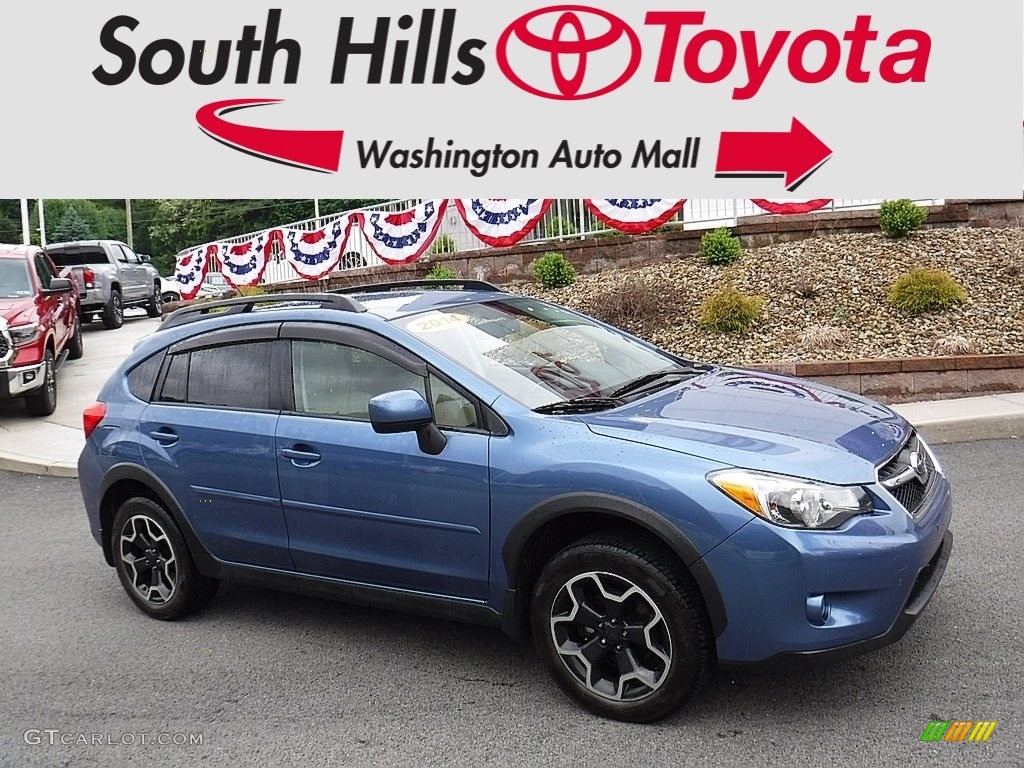 2014 XV Crosstrek 2.0i Limited - Quartz Blue Pearl / Ivory photo #1