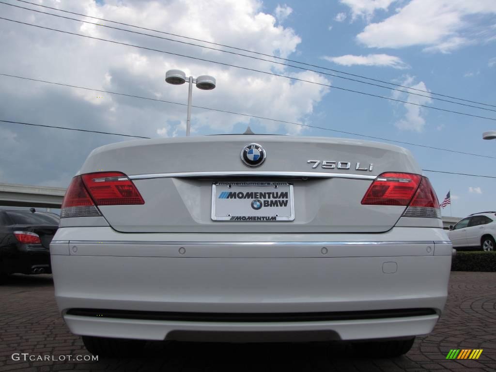 2008 7 Series 750Li Sedan - Alpine White / Beige photo #4