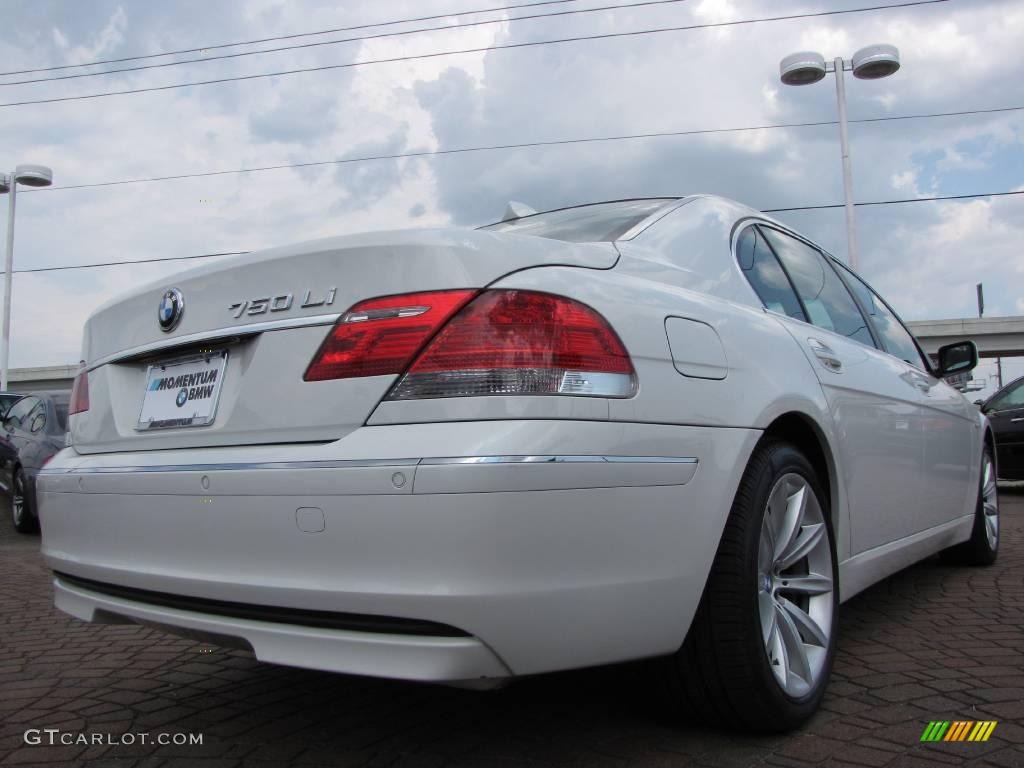 2008 7 Series 750Li Sedan - Alpine White / Beige photo #5
