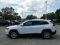 2019 Bright White Jeep Cherokee Latitude  photo #2