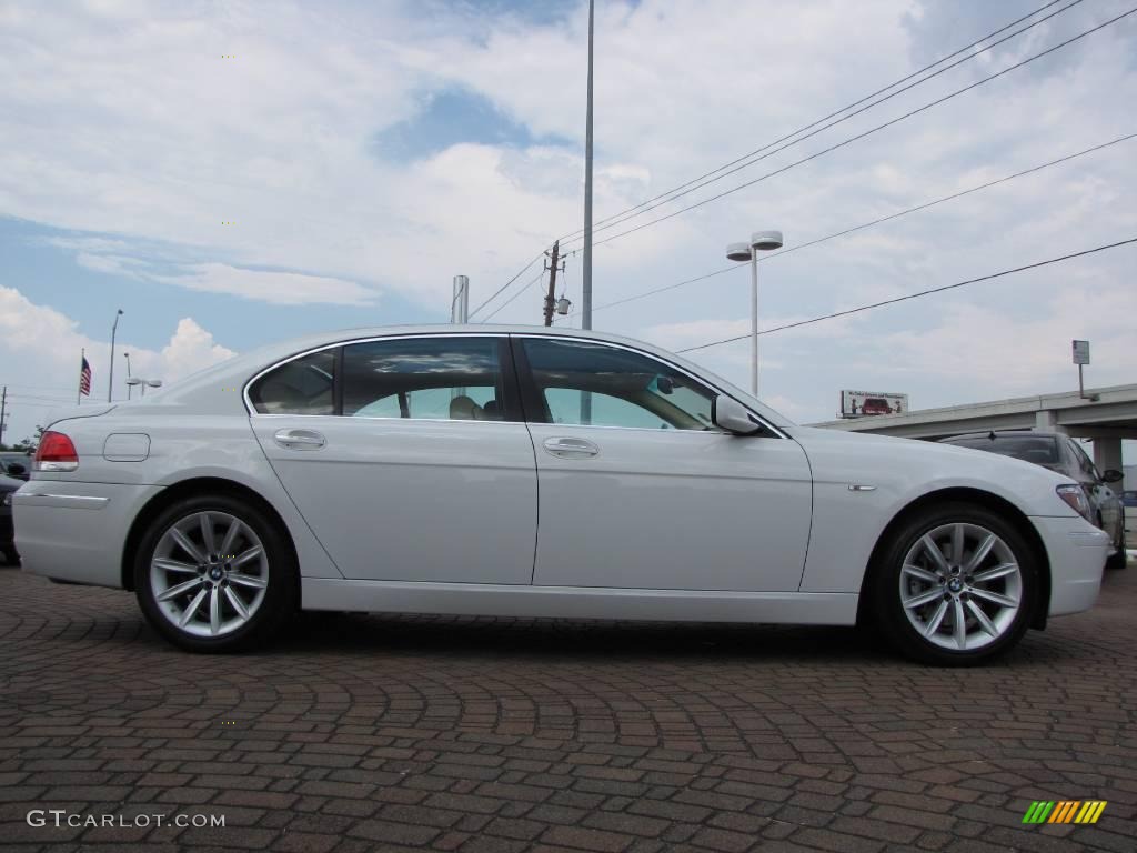 2008 7 Series 750Li Sedan - Alpine White / Beige photo #6