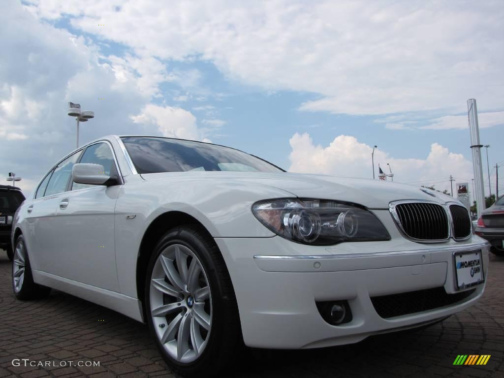 2008 7 Series 750Li Sedan - Alpine White / Beige photo #7
