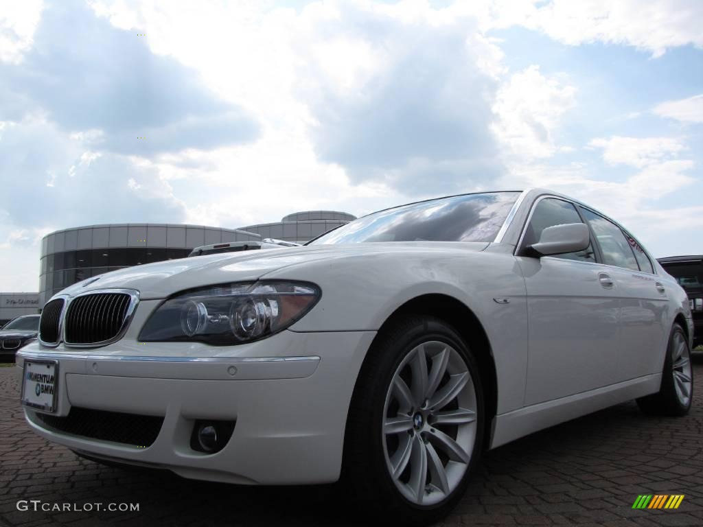 2008 7 Series 750Li Sedan - Alpine White / Beige photo #9