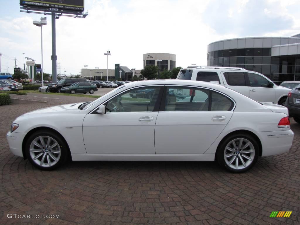 2008 7 Series 750Li Sedan - Alpine White / Beige photo #10