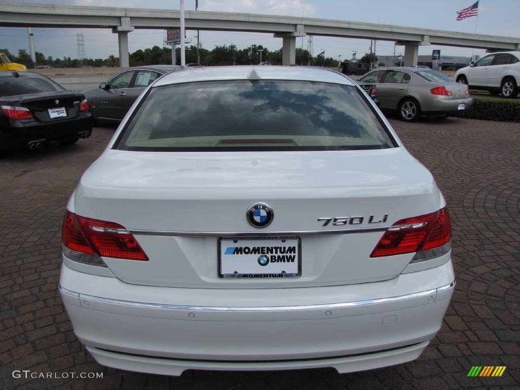 2008 7 Series 750Li Sedan - Alpine White / Beige photo #12