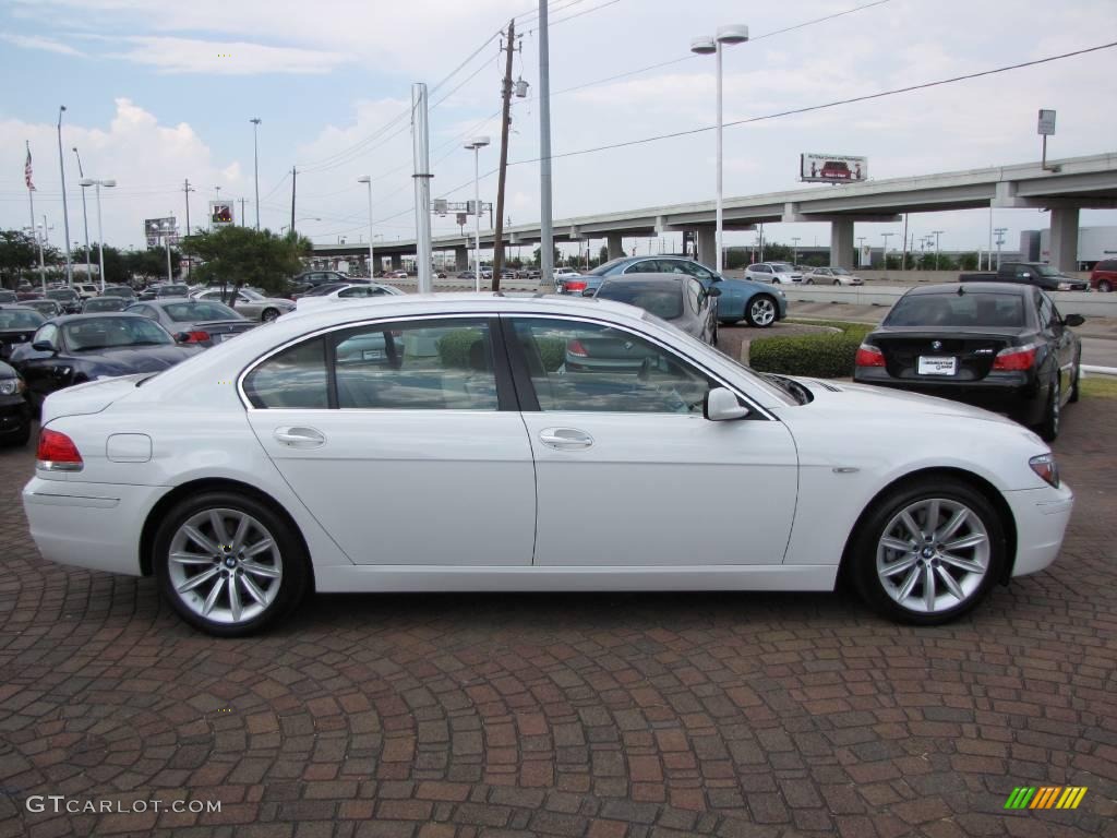 2008 7 Series 750Li Sedan - Alpine White / Beige photo #14
