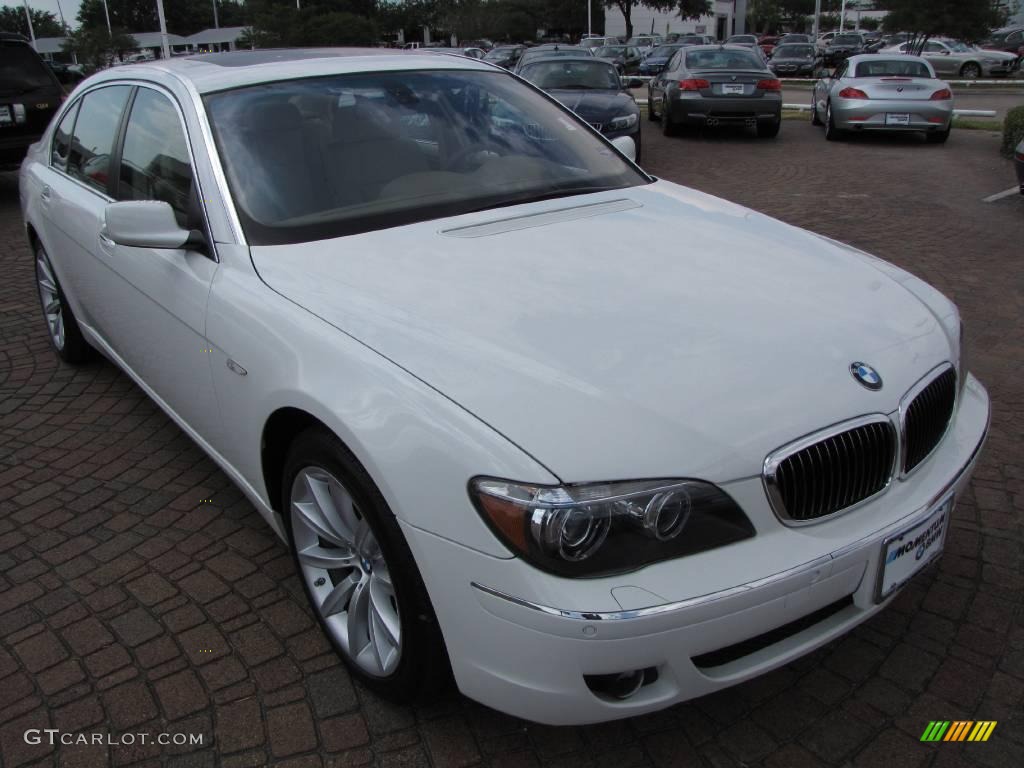 2008 7 Series 750Li Sedan - Alpine White / Beige photo #15