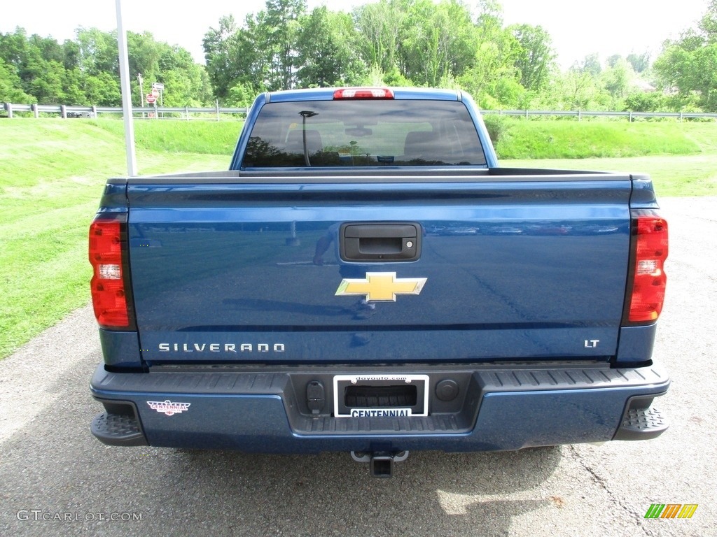 2018 Silverado 1500 LT Double Cab 4x4 - Deep Ocean Blue Metallic / Jet Black photo #4