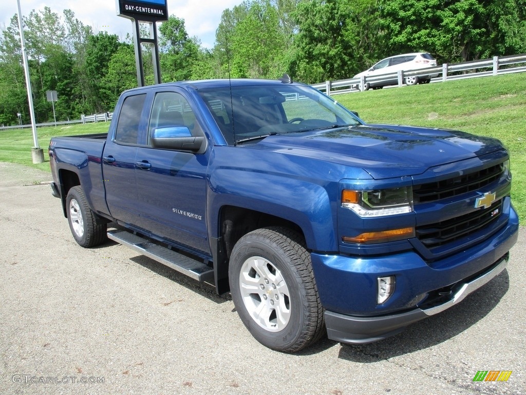 2018 Silverado 1500 LT Double Cab 4x4 - Deep Ocean Blue Metallic / Jet Black photo #11