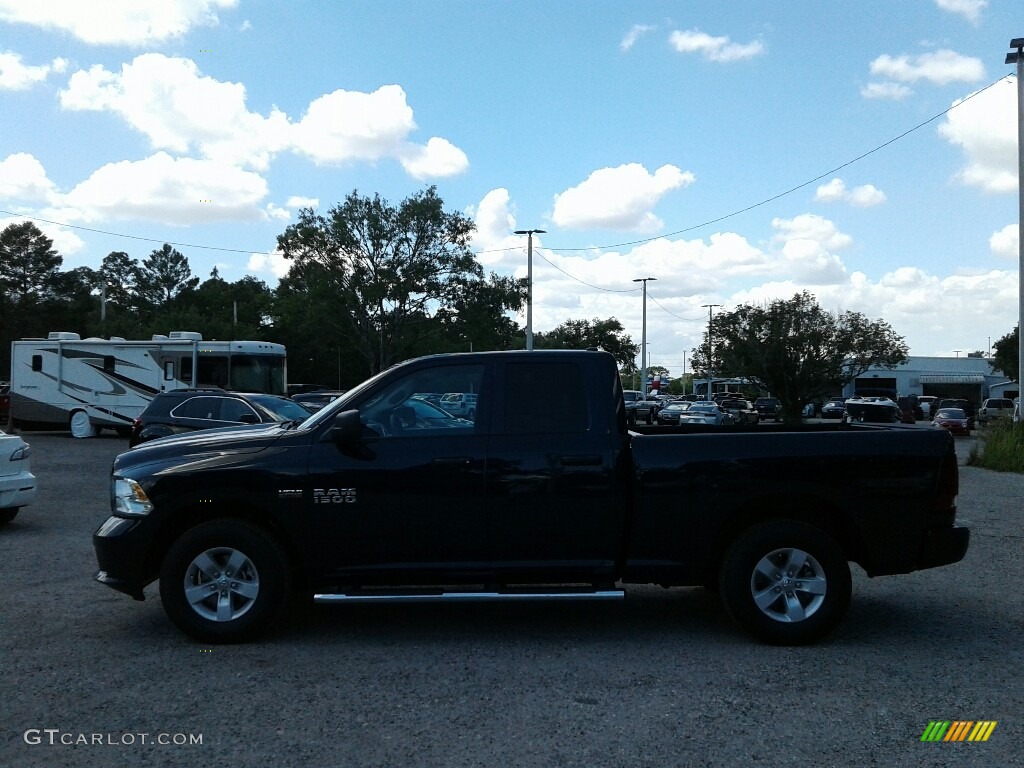 2018 1500 Express Quad Cab - True Blue Pearl / Black/Diesel Gray photo #2