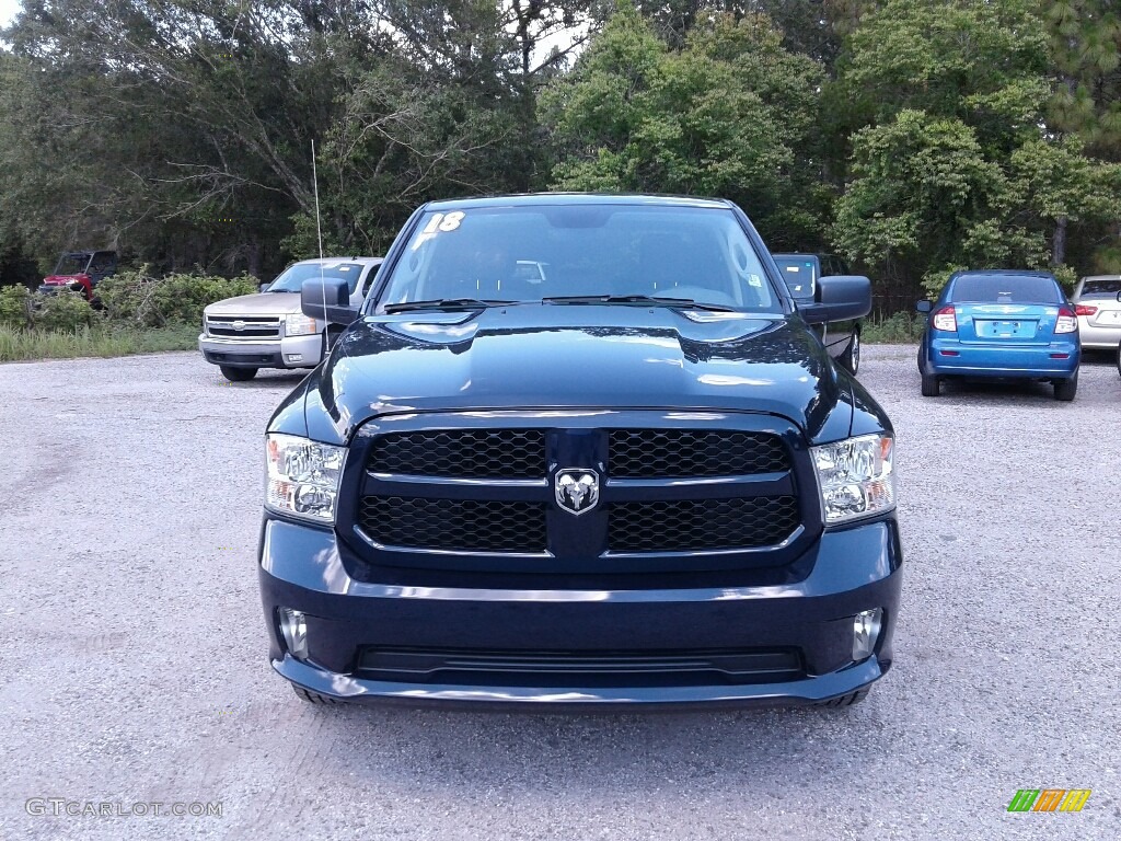 2018 1500 Express Quad Cab - True Blue Pearl / Black/Diesel Gray photo #8