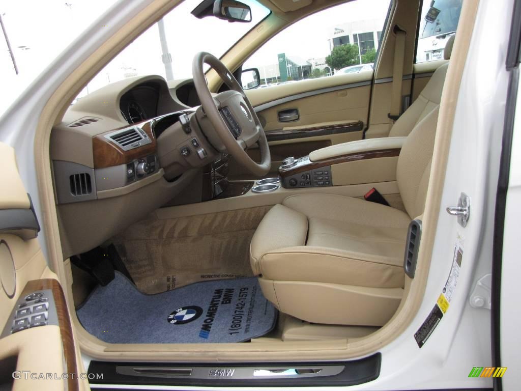 2008 7 Series 750Li Sedan - Alpine White / Beige photo #17