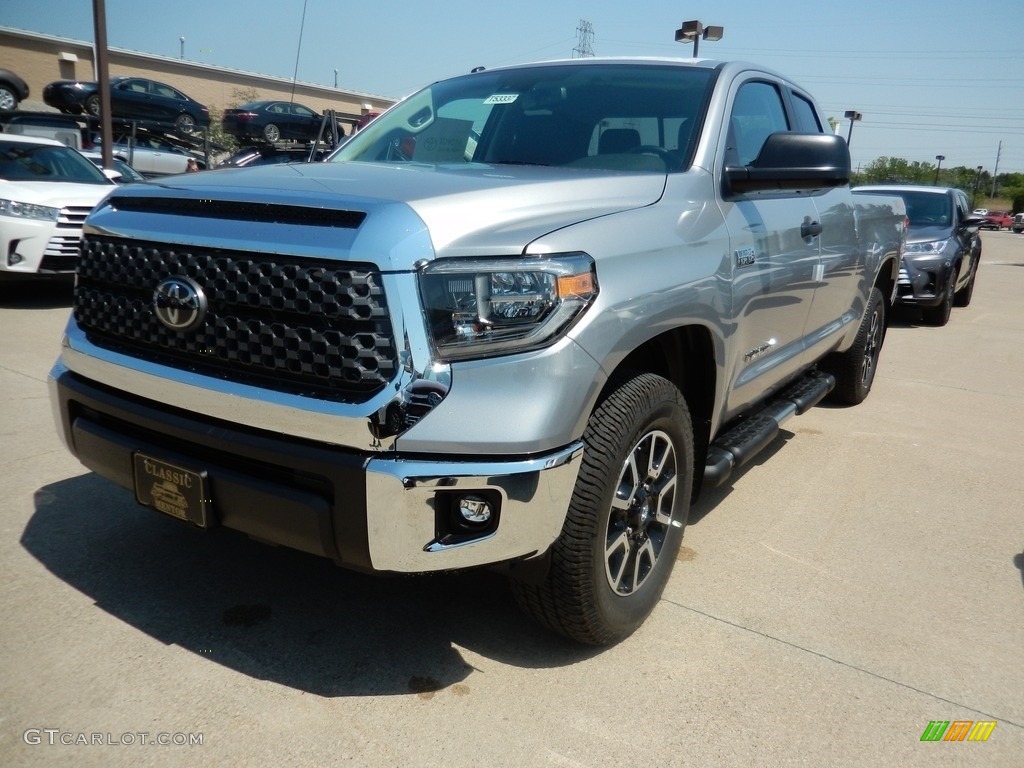 2018 Tundra SR5 Double Cab 4x4 - Silver Sky Metallic / Black photo #1