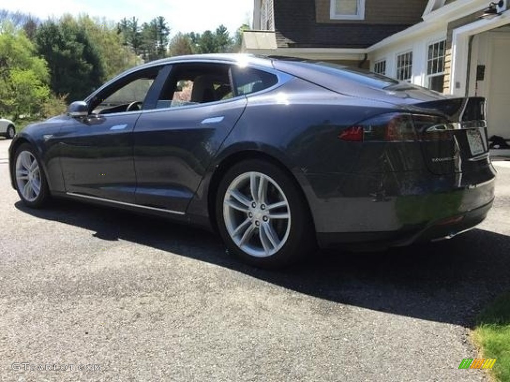 Midnight Silver Metallic 2015 Tesla Model S 85D Exterior Photo #127362835