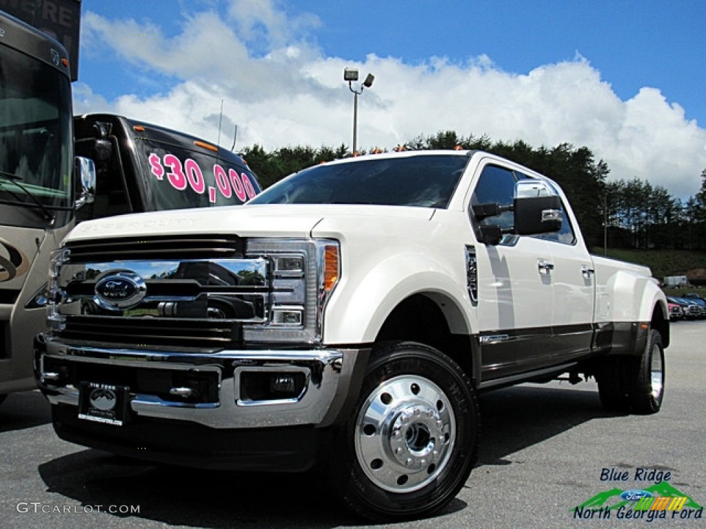 2018 F450 Super Duty King Ranch Crew Cab 4x4 - White Platinum / King Ranch Java photo #1