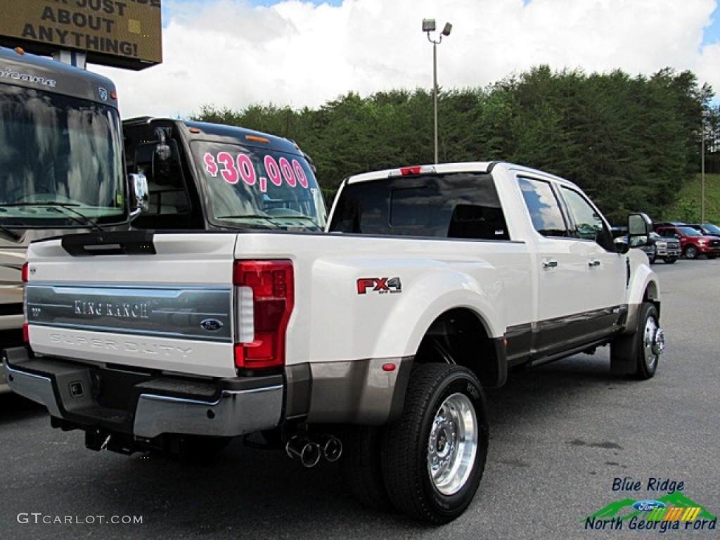 2018 F450 Super Duty King Ranch Crew Cab 4x4 - White Platinum / King Ranch Java photo #6