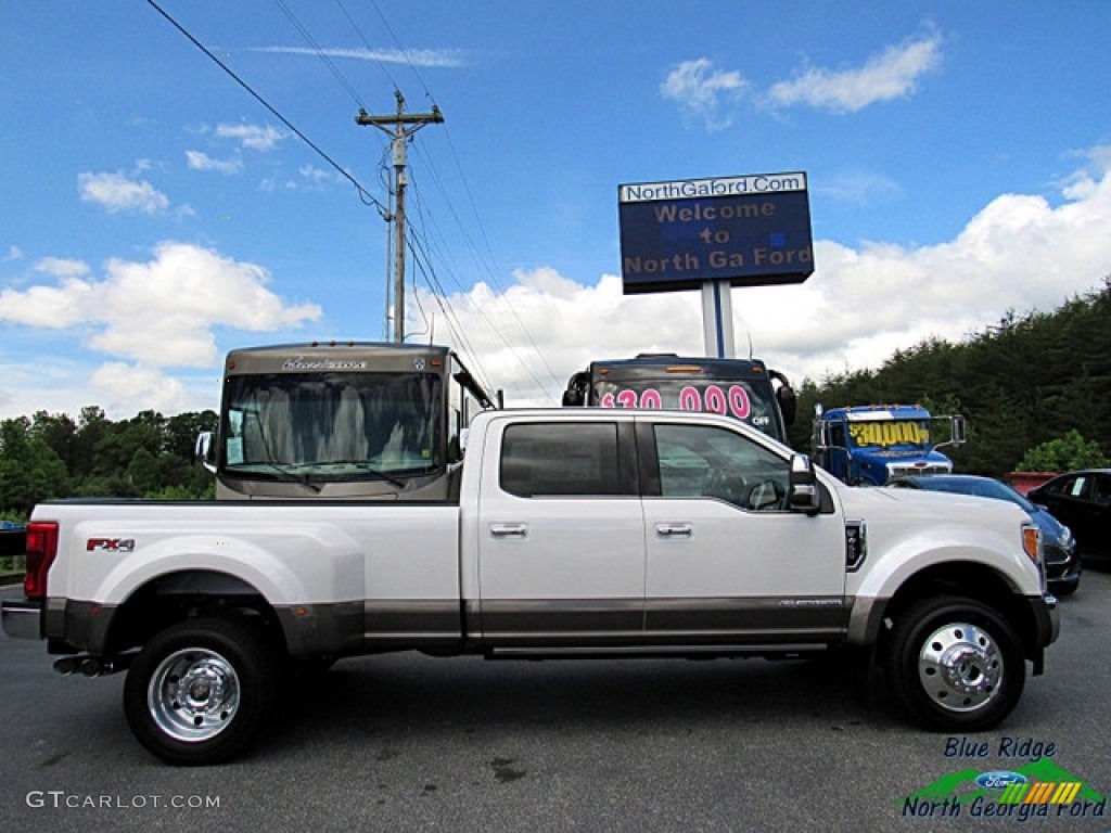 2018 F450 Super Duty King Ranch Crew Cab 4x4 - White Platinum / King Ranch Java photo #7