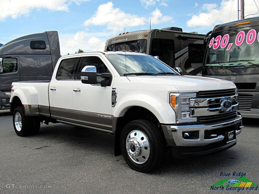 2018 F450 Super Duty King Ranch Crew Cab 4x4 - White Platinum / King Ranch Java photo #8