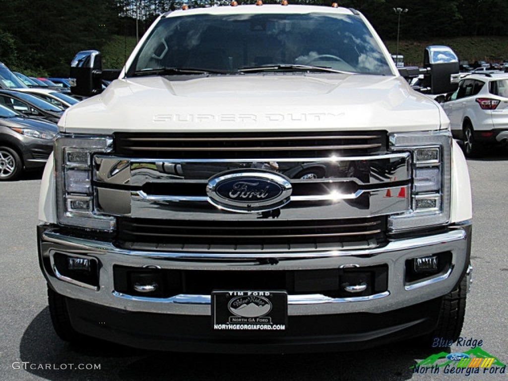 2018 F450 Super Duty King Ranch Crew Cab 4x4 - White Platinum / King Ranch Java photo #9