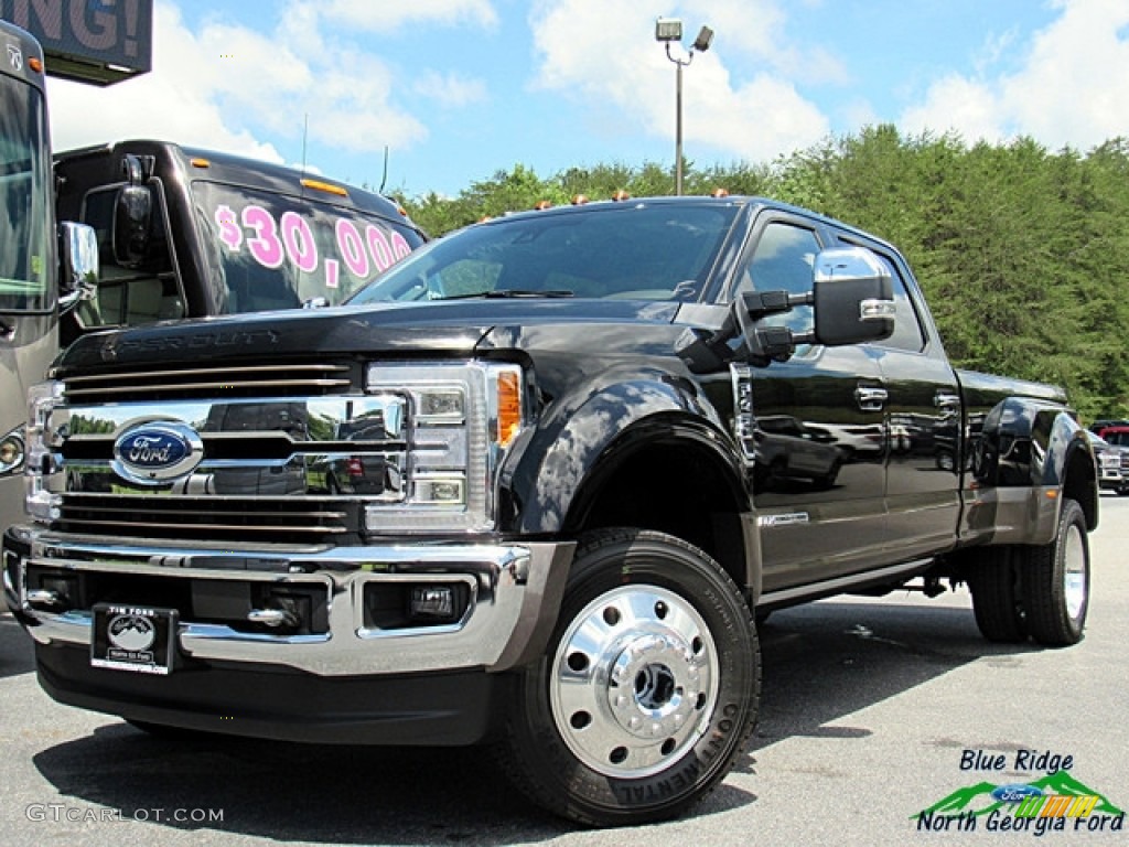 2018 F450 Super Duty King Ranch Crew Cab 4x4 - Shadow Black / King Ranch Java photo #1