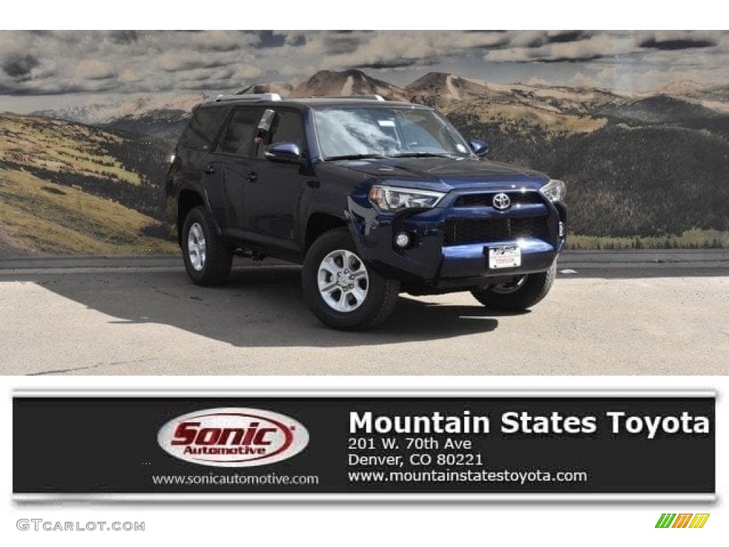 2018 4Runner SR5 4x4 - Nautical Blue Metallic / Black photo #1