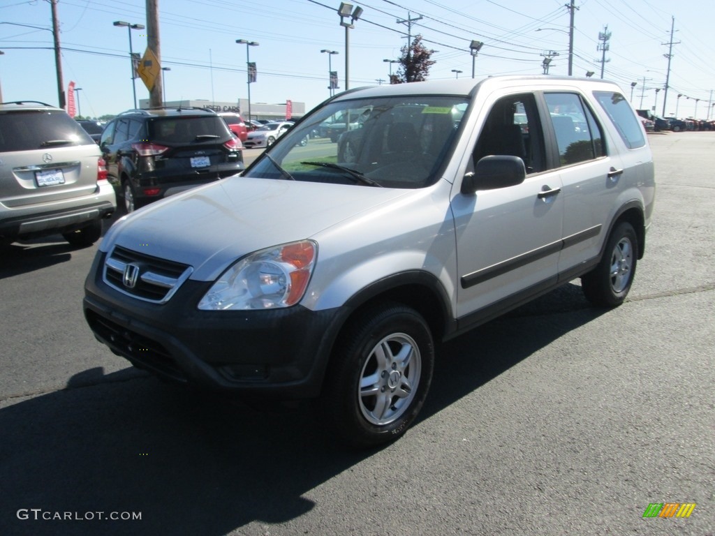 2002 CR-V LX - Satin Silver Metallic / Black photo #2