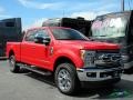 2018 Race Red Ford F250 Super Duty Lariat Crew Cab 4x4  photo #7