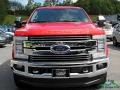 2018 Race Red Ford F250 Super Duty Lariat Crew Cab 4x4  photo #8
