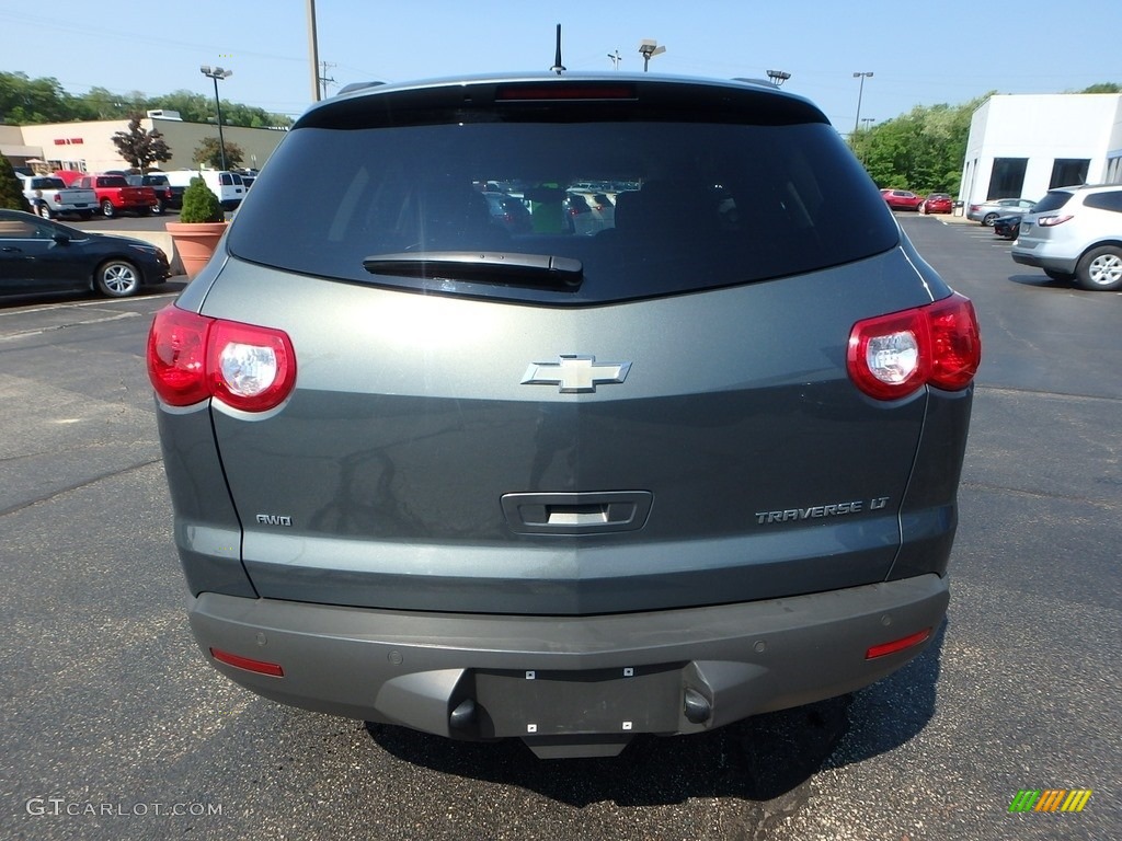 2011 Traverse LT AWD - Steel Green Metallic / Ebony/Ebony photo #6